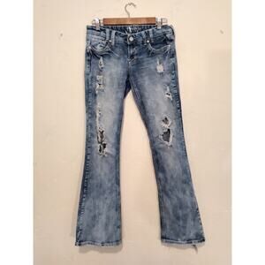 Amethyst Stone Washed Flare Jeans